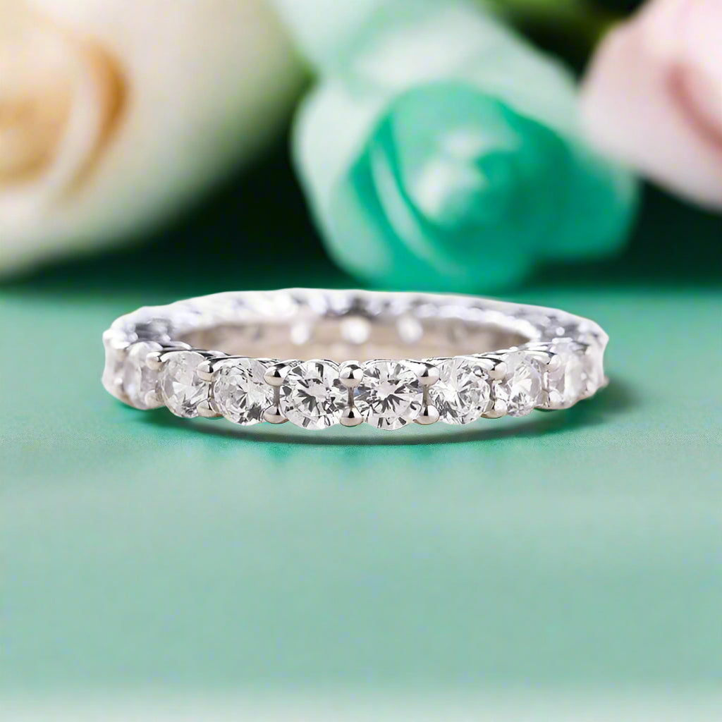 Oval Cut 3.5 ct Diamond 3-Pieces Bridal Set-Evani Naomi Jewelry