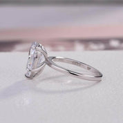 Pear Cut 3.5 ct Diamond White Gold Engagement Ring-Evani Naomi Jewelry