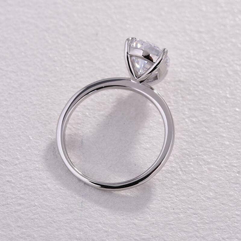 Pear Cut 3.5 ct Diamond White Gold Engagement Ring-Evani Naomi Jewelry