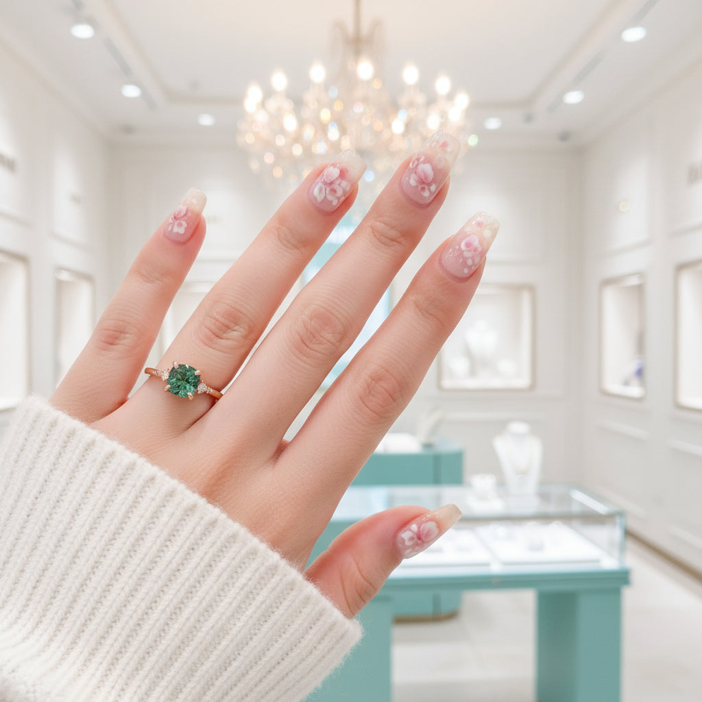 Rose Gold Engagement Ring with Cushion Cut Diamond-Evani Jewelry