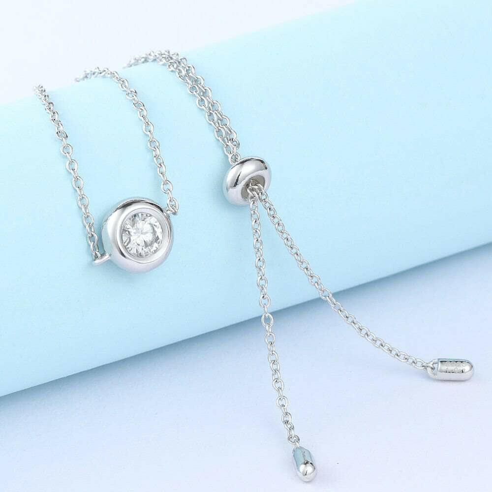 Round 0.5 ct Diamond Adjustable Bracelet-Evani Naomi Jewelry