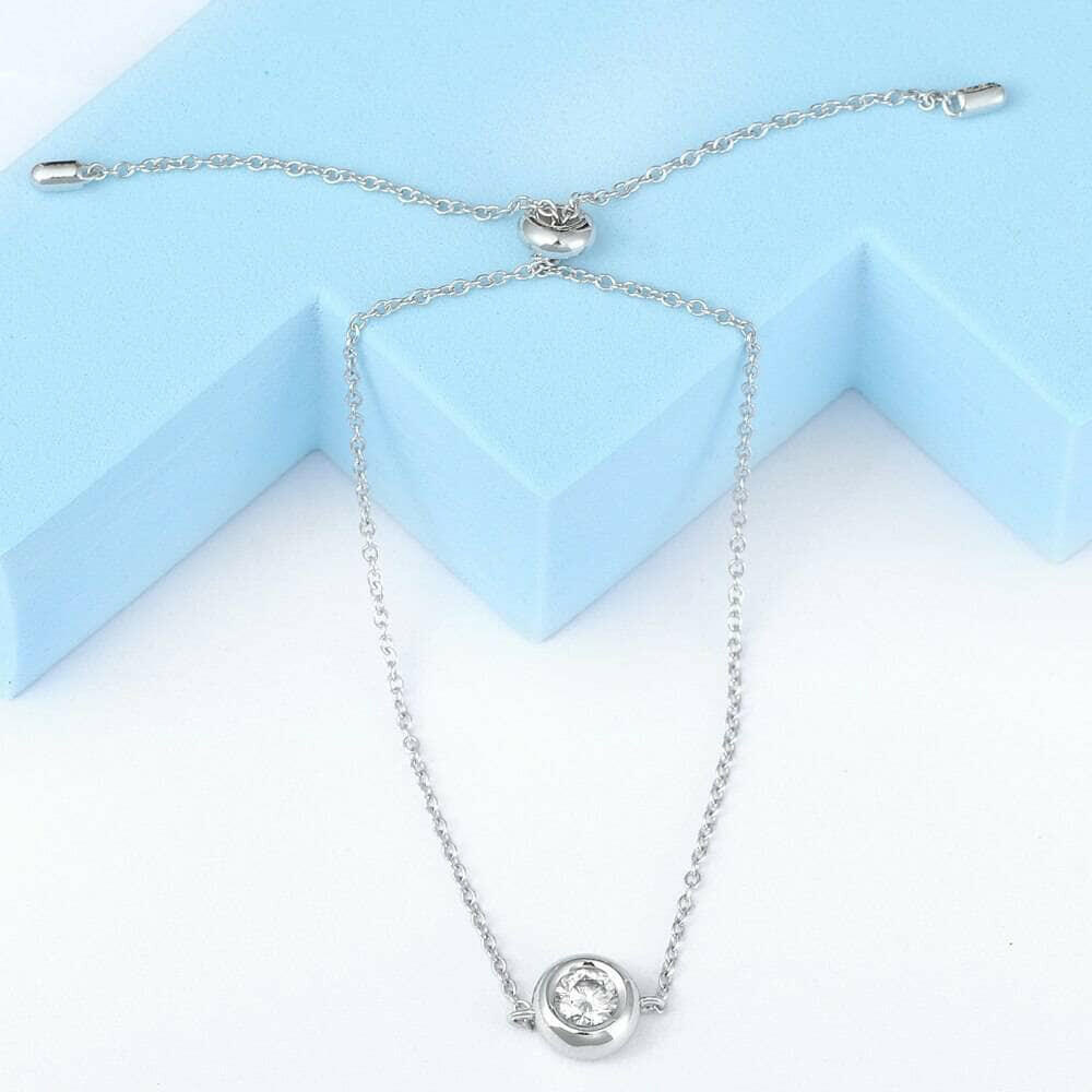 Round 0.5 ct Diamond Adjustable Bracelet-Evani Naomi Jewelry