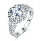 Round 1.25 ct Diamond Double-Halo Engagement Ring-Evani Naomi Jewelry