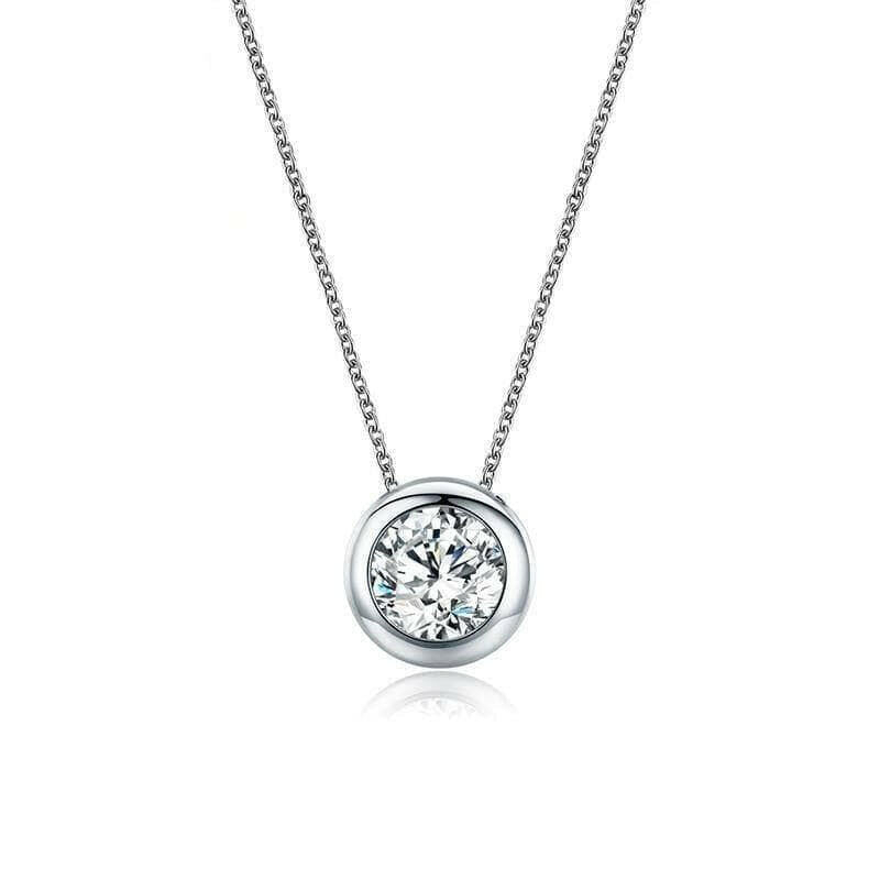 Round-cut 0.5 ct Diamond Necklace-Evani Naomi Jewelry