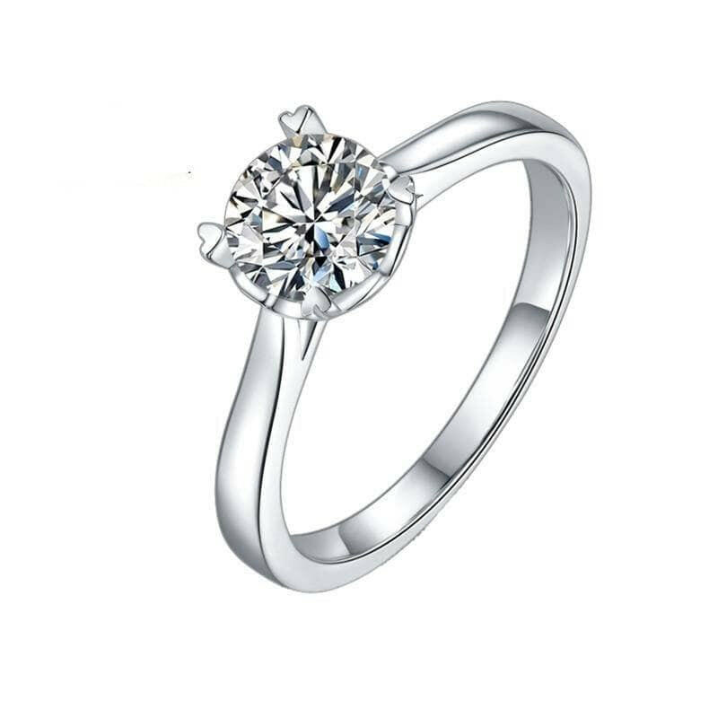 Round-cut 1.00 ct Diamond Solitaire Engagement Ring-Evani Naomi Jewelry