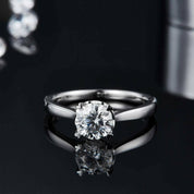 Round-cut 1.00 ct Diamond Solitaire Engagement Ring-Evani Naomi Jewelry