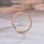 Simple 1.5mm Rose Gold Wedding Band-Evani Naomi Jewelry