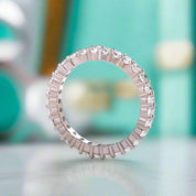 Simple Oval Cut Diamond Eternity Wedding Band-Evani Naomi Jewelry