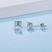 Sparkling 4-prong 1.0 ct Diamond Stud Earrings-Evani Naomi Jewelry