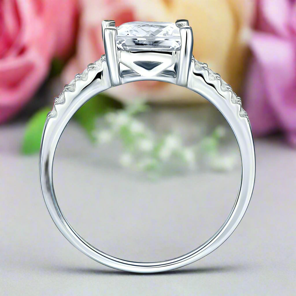 Split Shank 2.00 ct Princess-cut Diamond Engagement Ring-Evani Naomi Jewelry