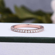 Three Pieces Full Eternity Stackable Wedding Band Set-Evani Naomi Jewelry