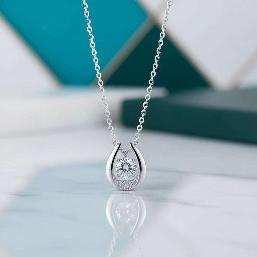 Twinkle 0.5 ct Round Diamond Necklace-Evani Jewelry