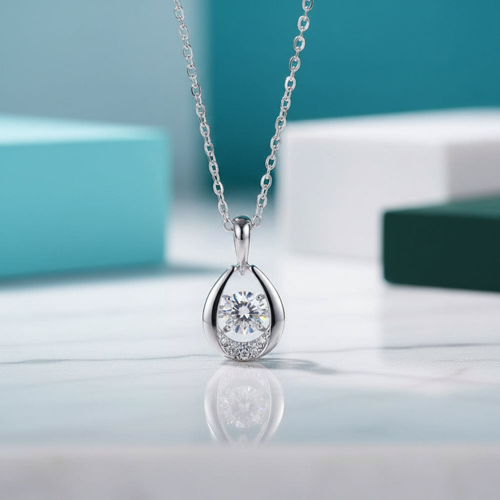 Twinkle 0.5 ct Round Diamond Necklace-Evani Jewelry