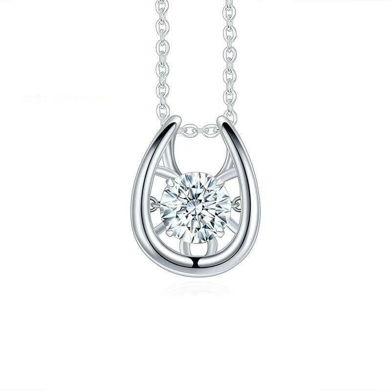 Twinkle Round 1.0 ct Diamond Necklace-Evani Naomi Jewelry
