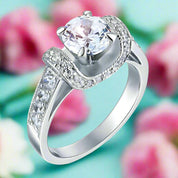 Vintage Round 1.25 ct Diamond Engagement Ring-Evani Naomi Jewelry