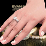 Vintage Style 1.0 Ct Princess Cut Engagement Ring-Evani Naomi Jewelry