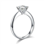 White Gold 1.5ct Round Diamond Engagement Ring-Evani Naomi Jewelry