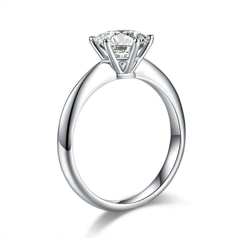 White Gold 1.5ct Round Diamond Engagement Ring-Evani Naomi Jewelry