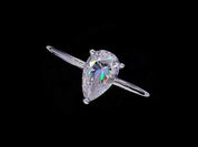 Pear Shaped 1.00 ct Diamond Solitaire Engagement Ring