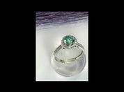 Round 1.00 ct Diamond Halo Adjustable Engagement Ring