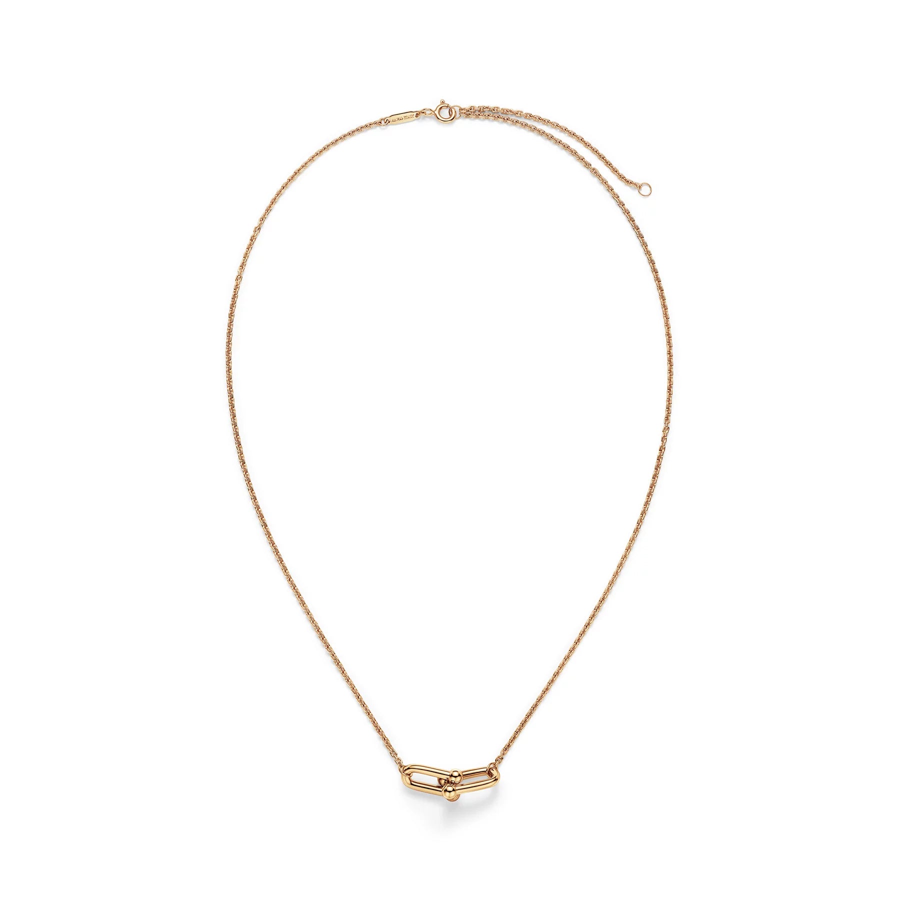 Evani Jewelry:Medium Double Link Pendant in Yellow Gold image number 2