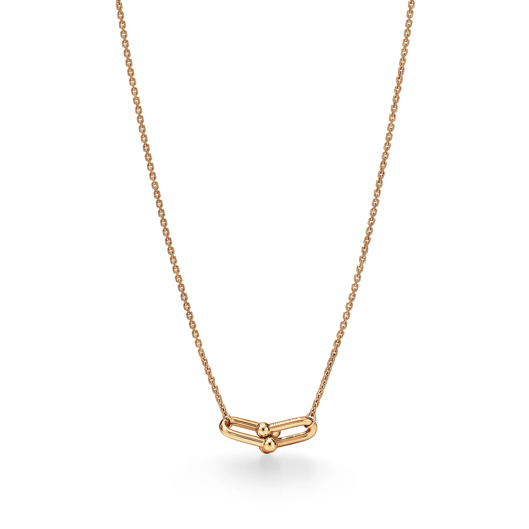 Evani Jewelry:Medium Double Link Pendant in Yellow Gold image number 3