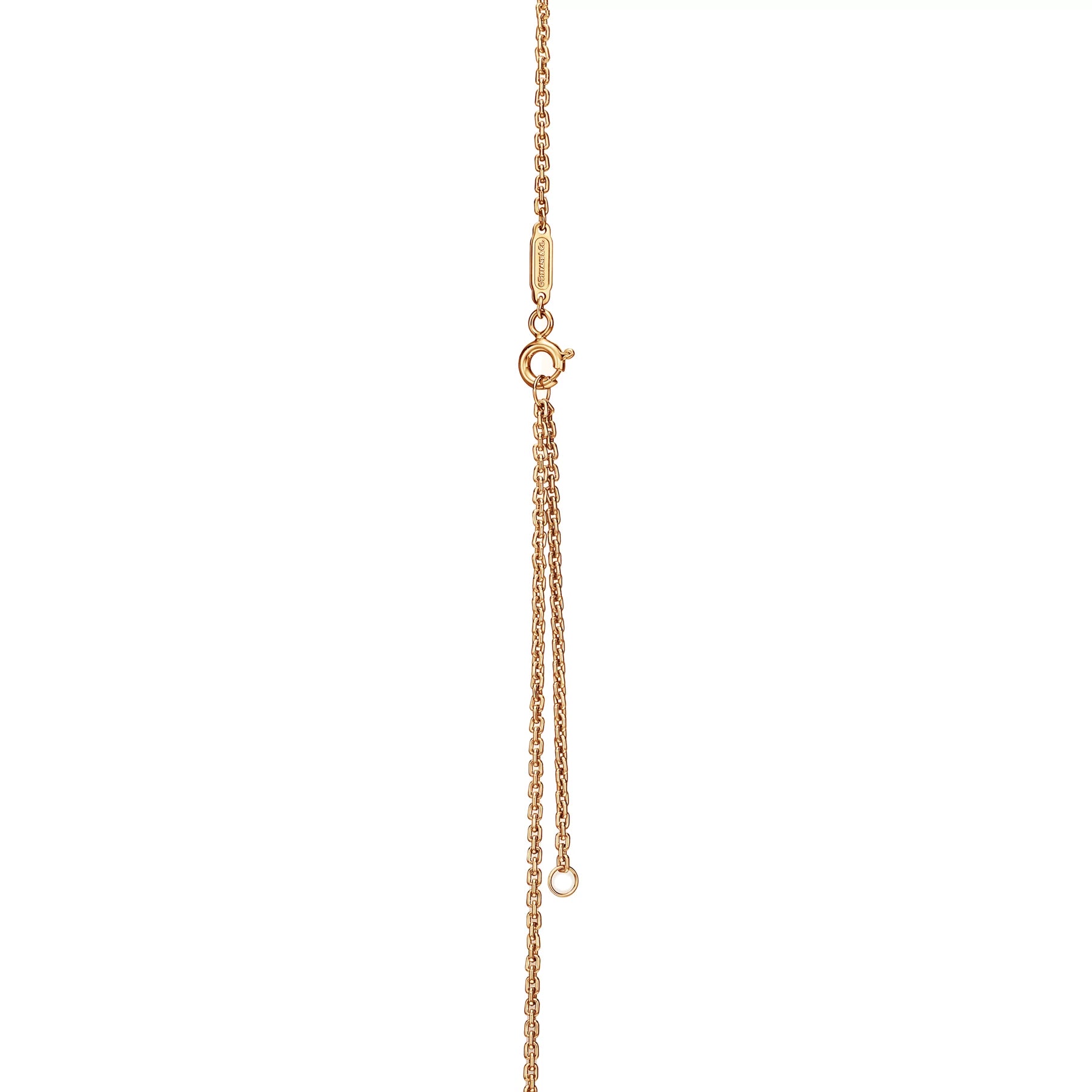 Evani Jewelry:Medium Double Link Pendant in Yellow Gold image number 4