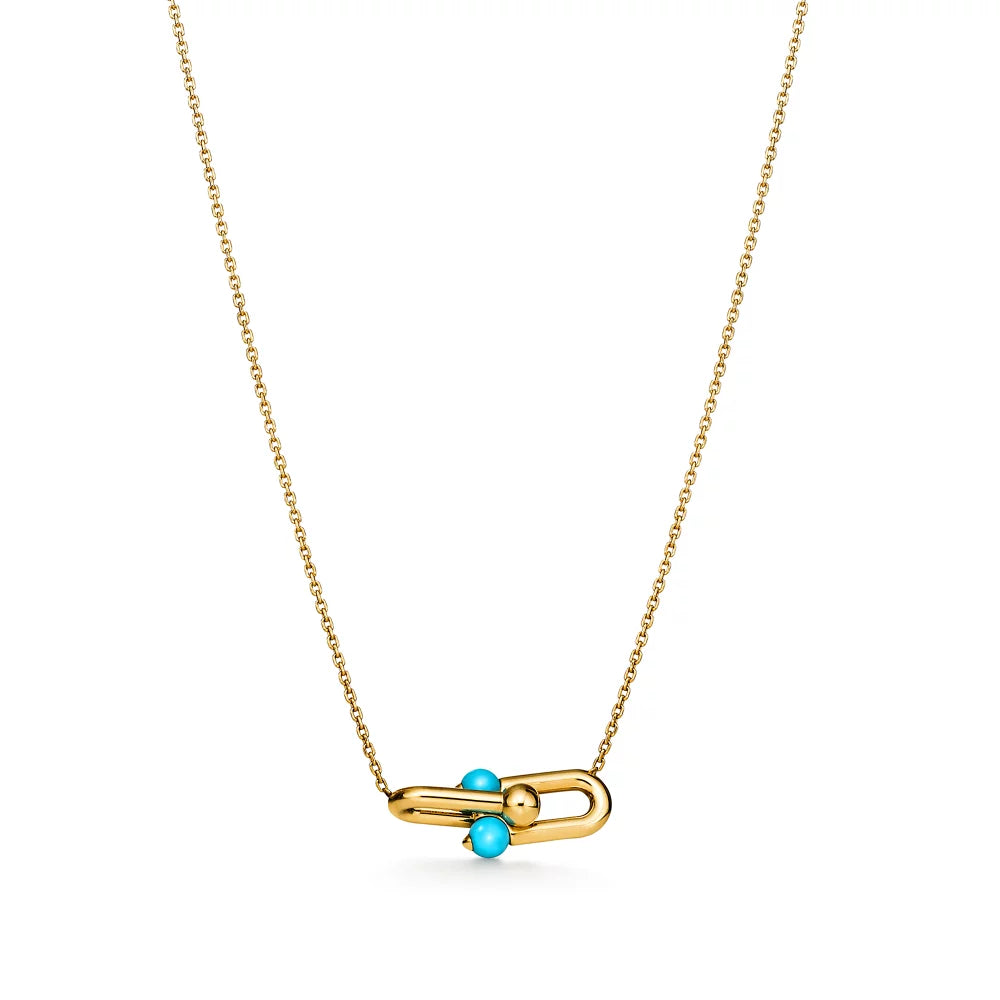 Turquoise Compass Vintage Pendant